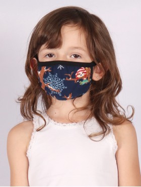 Kid's Reversible Sloth Print Fabric Face Mask (3-13 Years)